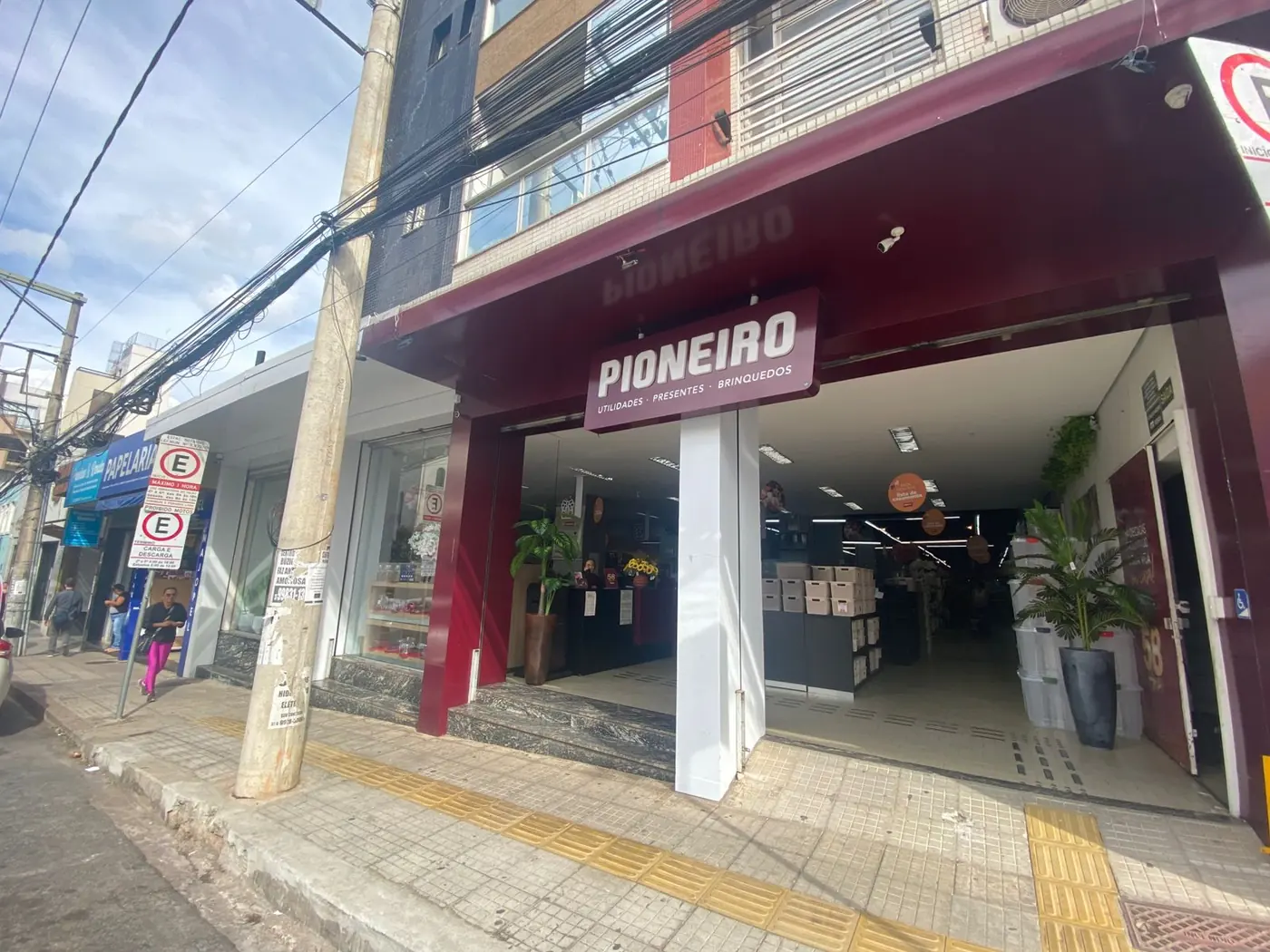 Fachada atual na Rua Minas Gerais